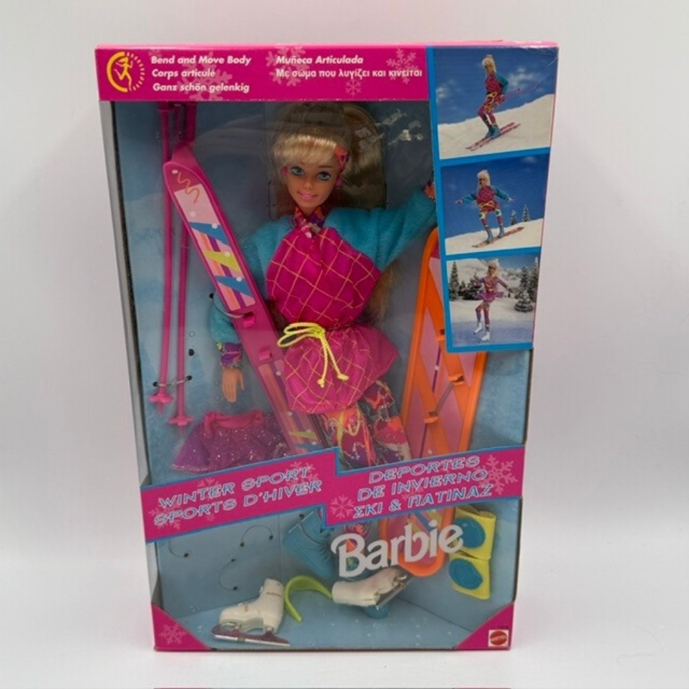 Vintage 1994 Winter Sport Barbie Doll Bend and Move Body Mattel 13516 NIB